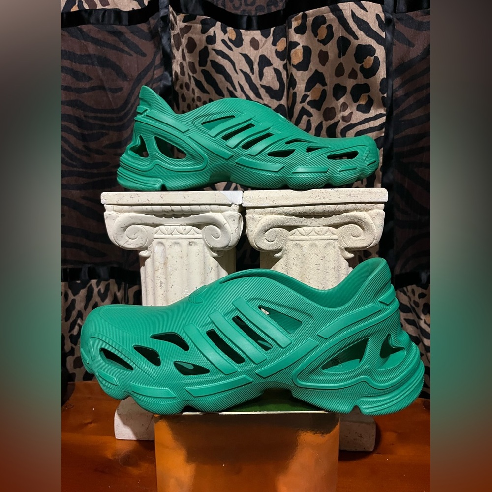 adidas Green Sculpted Slip-On Sneakers